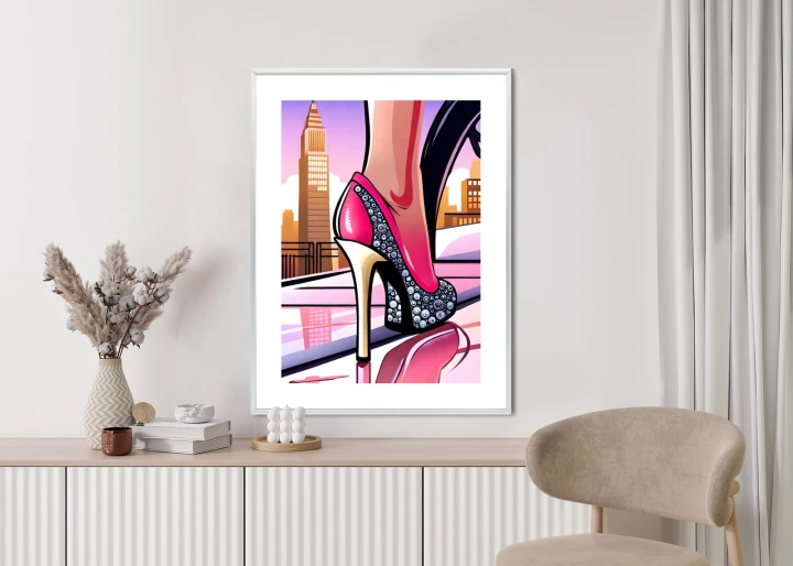 Plakat Brylantowe Szpilki Na Ulicach Nowego Jorku