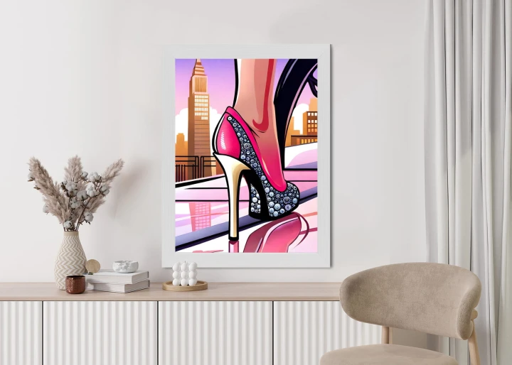 Plakat Brylantowe Szpilki Na Ulicach Nowego Jorku