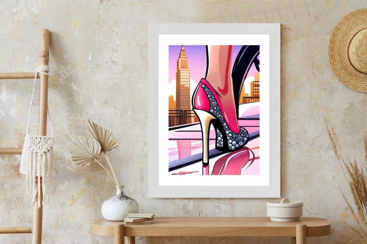 Plakat Brylantowe Szpilki Na Ulicach Nowego Jorku