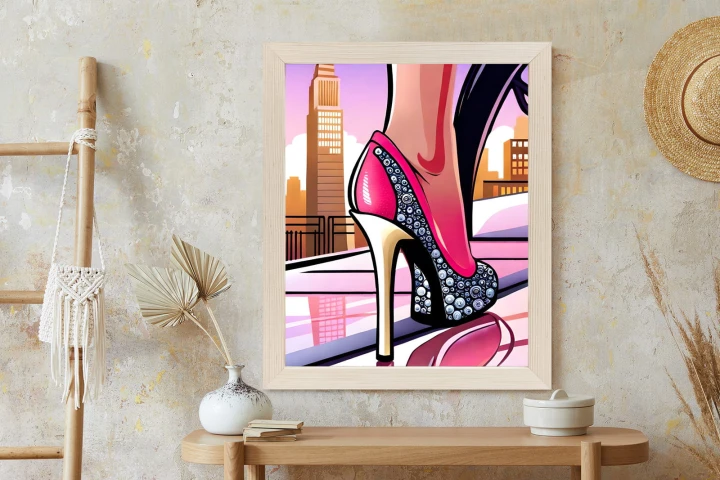 Plakat Brylantowe Szpilki Na Ulicach Nowego Jorku