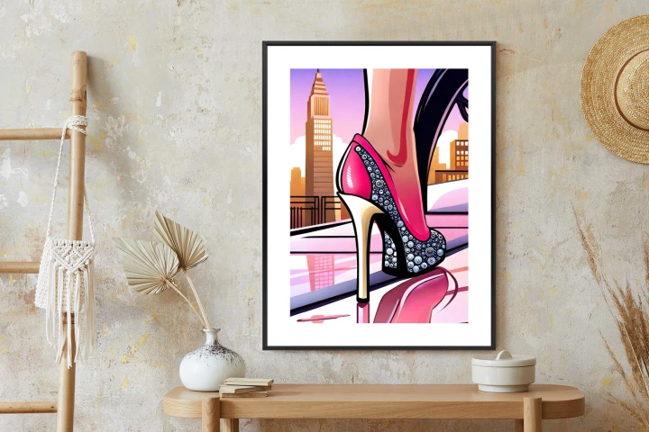 Plakat Brylantowe Szpilki Na Ulicach Nowego Jorku