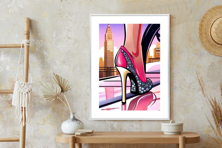 Plakat Brylantowe Szpilki Na Ulicach Nowego Jorku