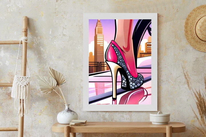 Plakat Brylantowe Szpilki Na Ulicach Nowego Jorku