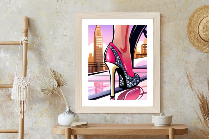 Plakat Brylantowe Szpilki Na Ulicach Nowego Jorku