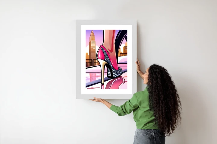 Plakat Brylantowe Szpilki Na Ulicach Nowego Jorku