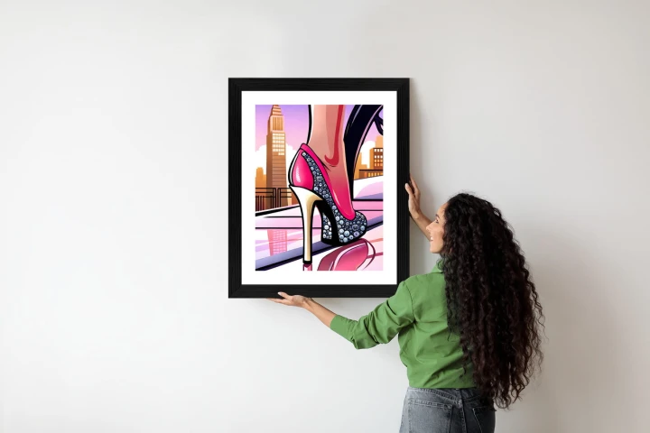 Plakat Brylantowe Szpilki Na Ulicach Nowego Jorku