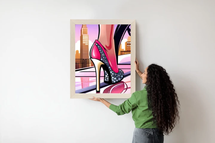 Plakat Brylantowe Szpilki Na Ulicach Nowego Jorku