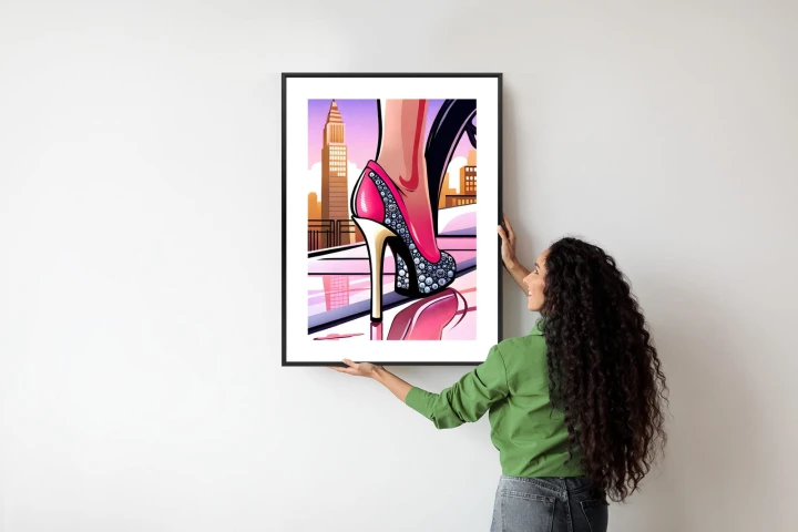 Plakat Brylantowe Szpilki Na Ulicach Nowego Jorku