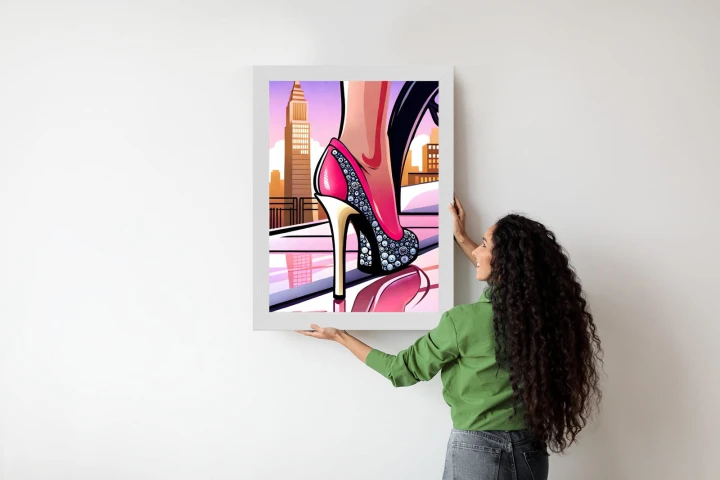 Plakat Brylantowe Szpilki Na Ulicach Nowego Jorku