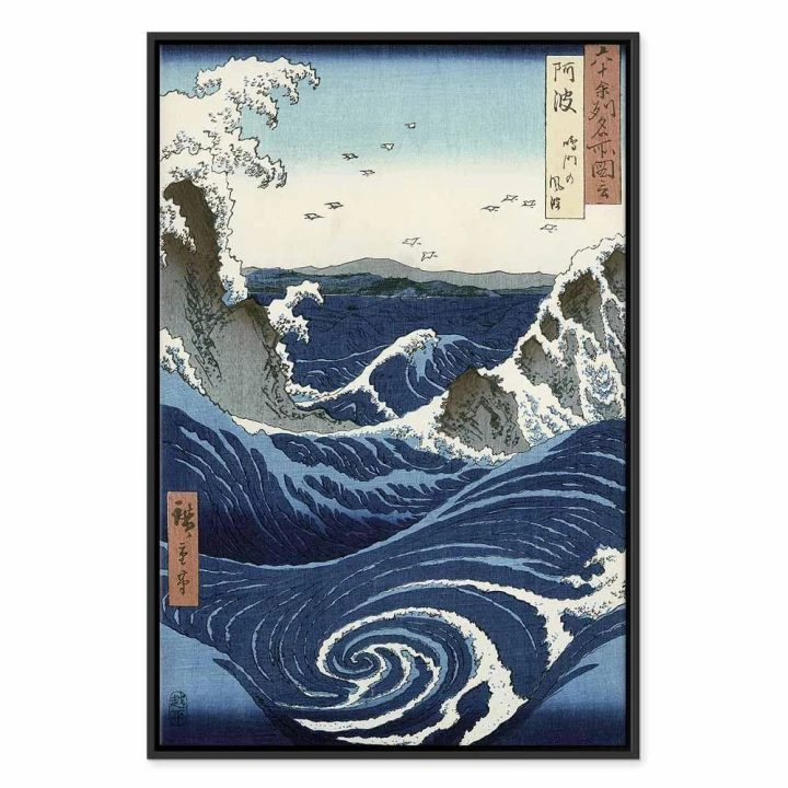 Obraz - Utagawa Hiroshige – Widok na wiry Naruto w Awa