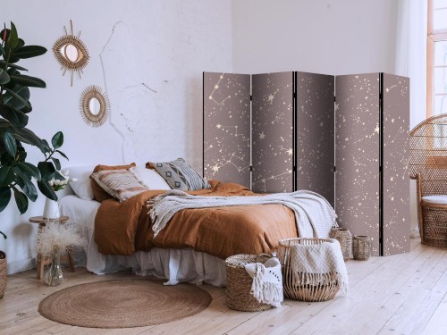 Parawan - Nocne Niebo - artystyczne konstelacje i gwiazdy w pastelowych odcieniach