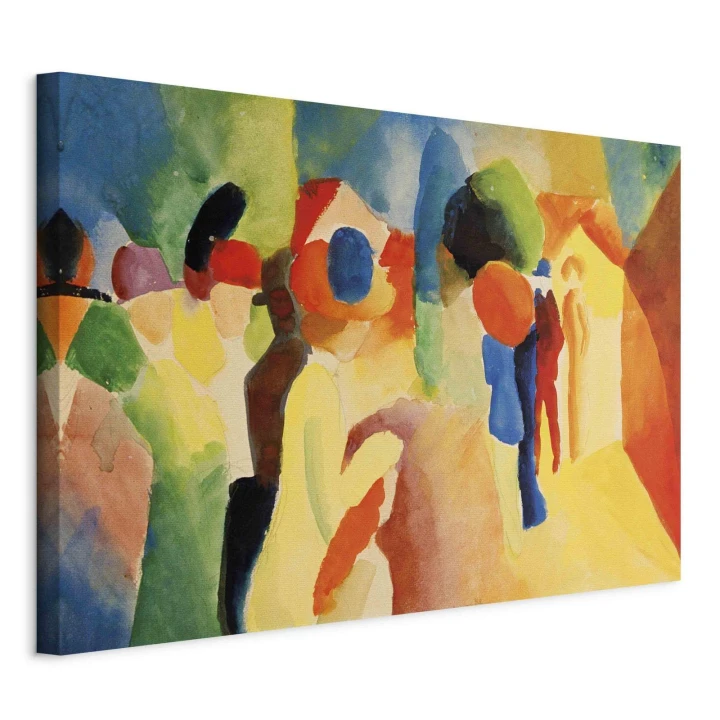 Obraz - August Macke – Kobieta w żółtym płaszczu