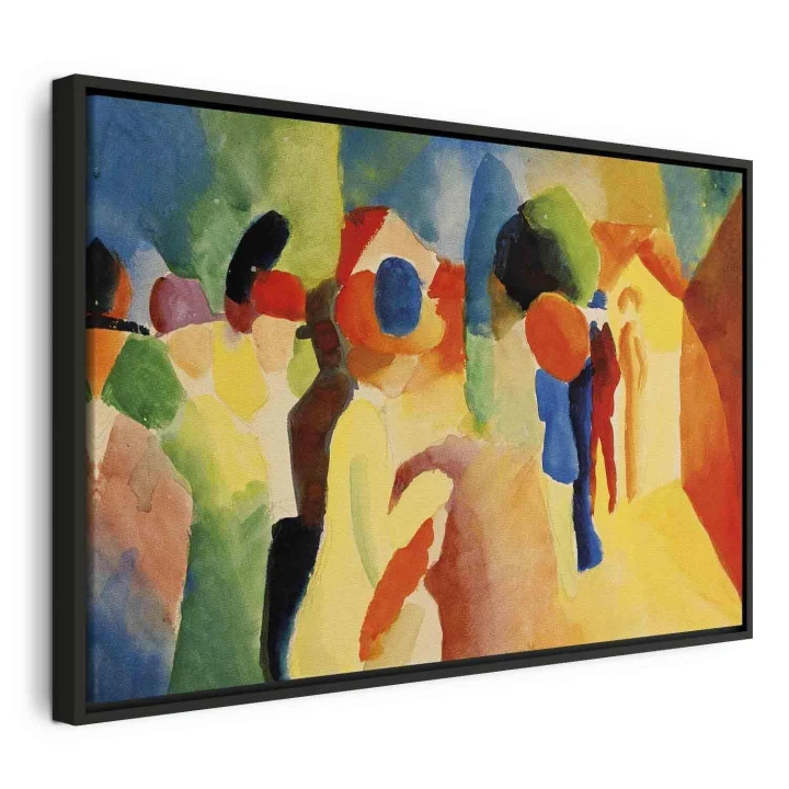 Obraz - August Macke – Kobieta w żółtym płaszczu