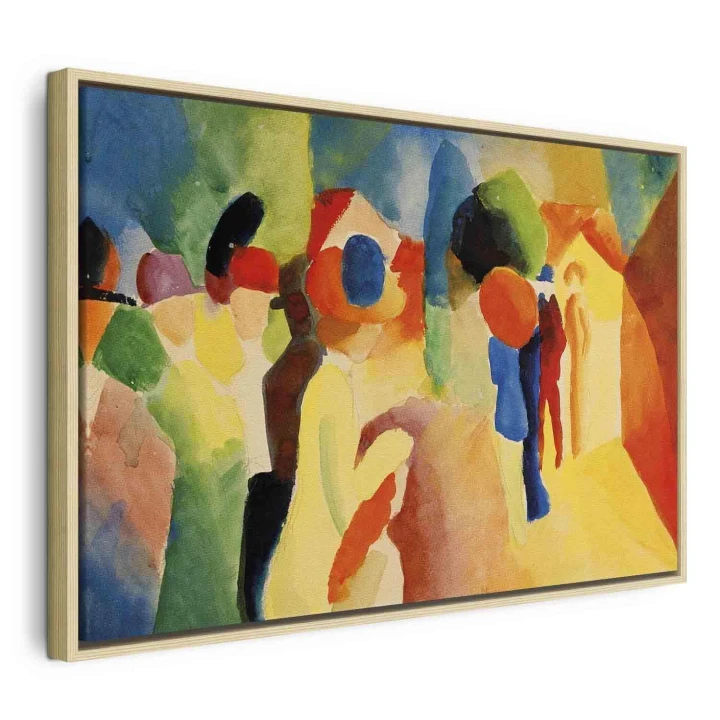 Obraz - August Macke – Kobieta w żółtym płaszczu