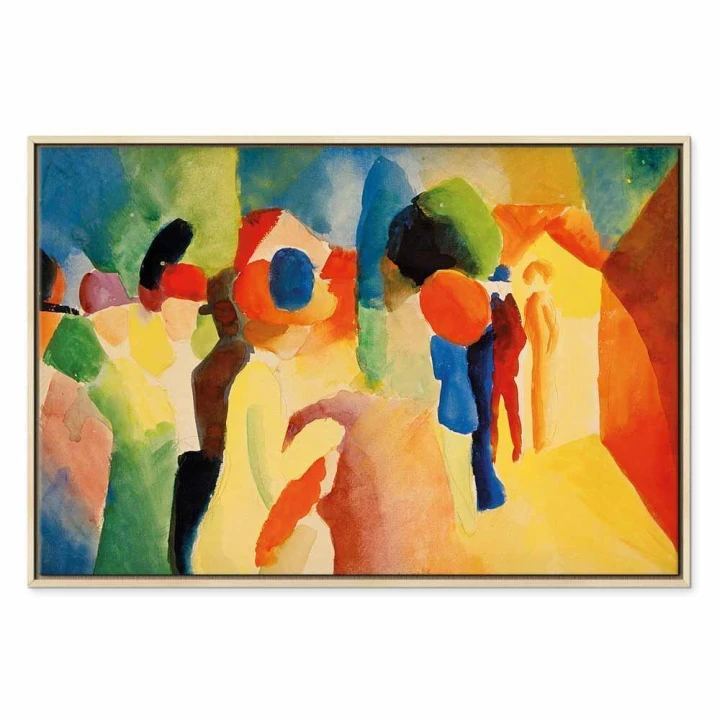 Obraz - August Macke – Kobieta w żółtym płaszczu