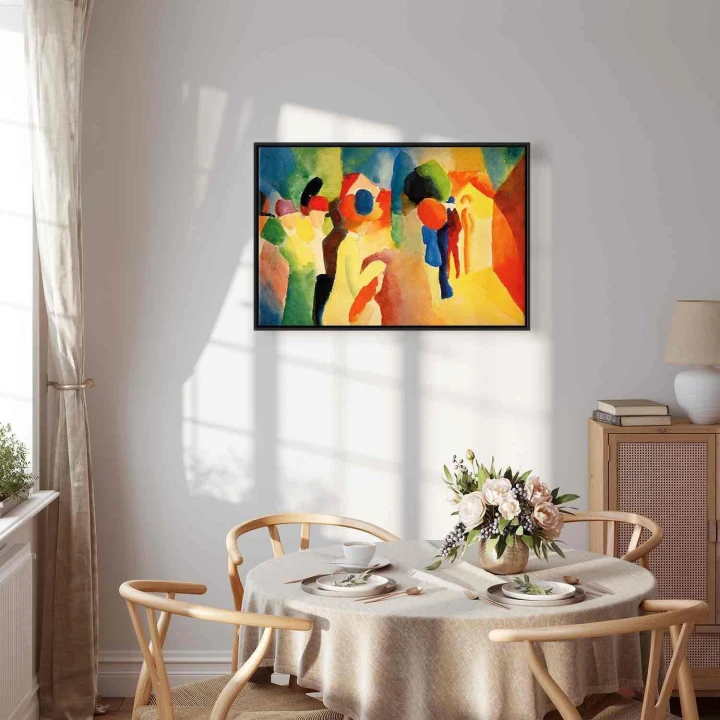 Obraz - August Macke – Kobieta w żółtym płaszczu
