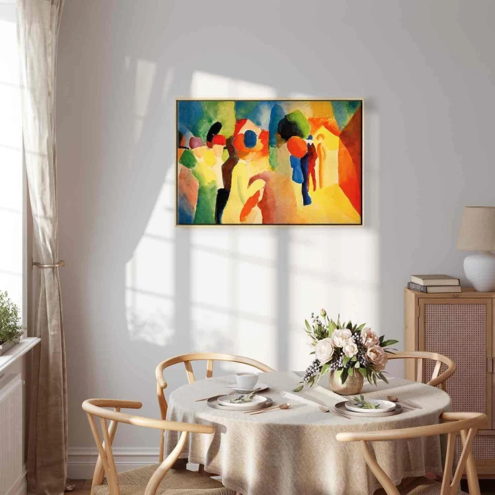 Obraz - August Macke – Kobieta w żółtym płaszczu