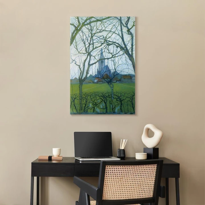 Obraz - Piet Mondrian – Kościół Św Jakuba
