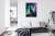 Plakat Wilk Wyjący I Zorza Polarna