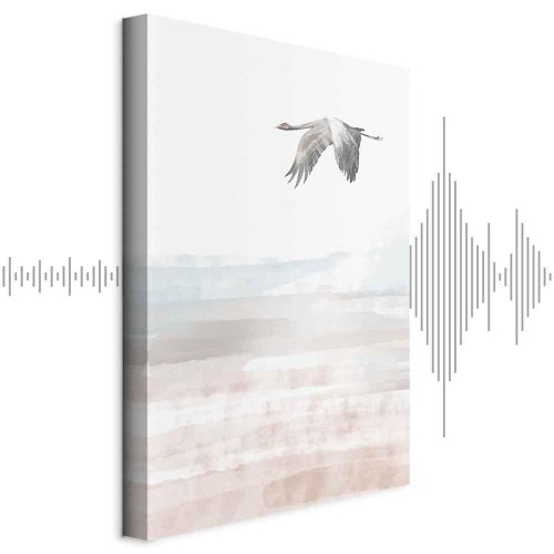 Obraz - Lot żurawia (1-częściowy) pionowy