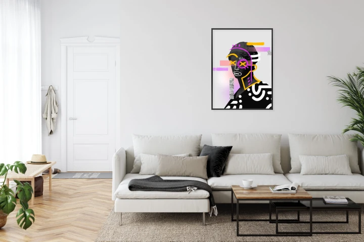 Plakat Antyczna Rzeźba Surrealistyczny Kolaż Współczesny