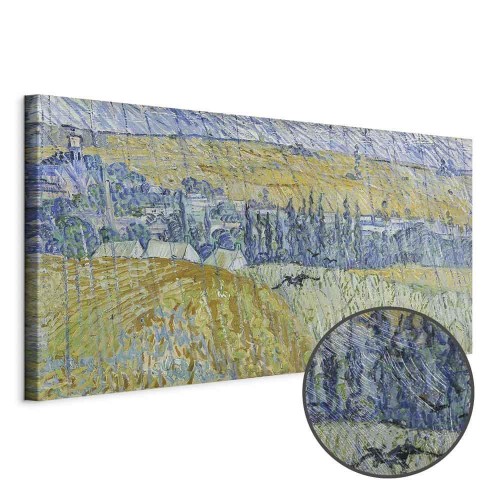 Obraz - Vincent Van Gogh – Pejzaż Auvers w deszczu