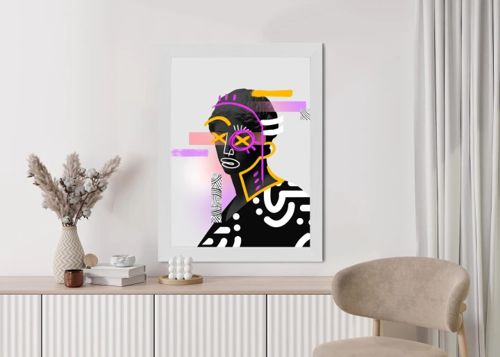 Plakat Antyczna Rzeźba Surrealistyczny Kolaż Współczesny