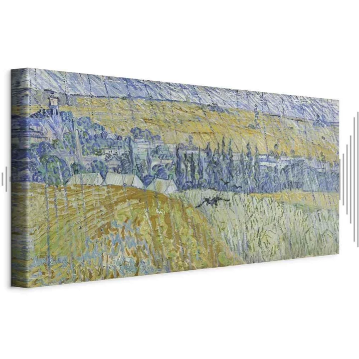 Obraz - Vincent Van Gogh – Pejzaż Auvers w deszczu