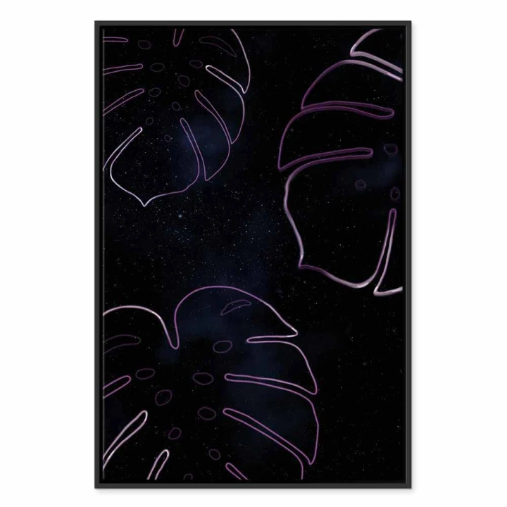 Obraz - Galaktyczna monstera (1-częściowy) pionowy