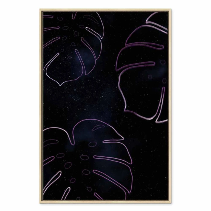 Obraz - Galaktyczna monstera (1-częściowy) pionowy