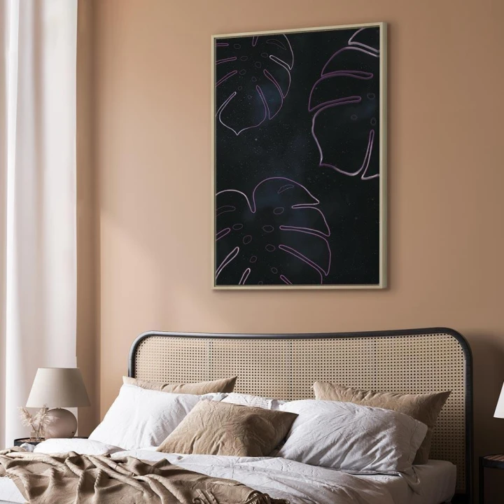 Obraz - Galaktyczna monstera (1-częściowy) pionowy