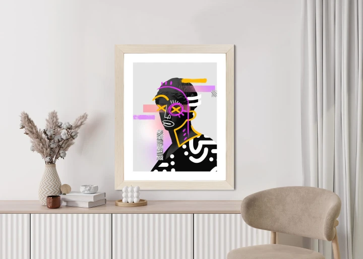 Plakat Antyczna Rzeźba Surrealistyczny Kolaż Współczesny