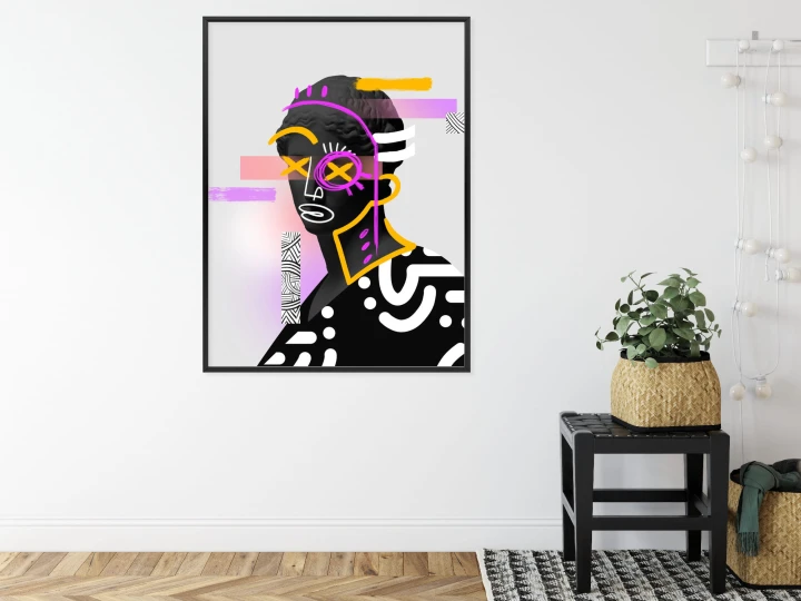 Plakat Antyczna Rzeźba Surrealistyczny Kolaż Współczesny