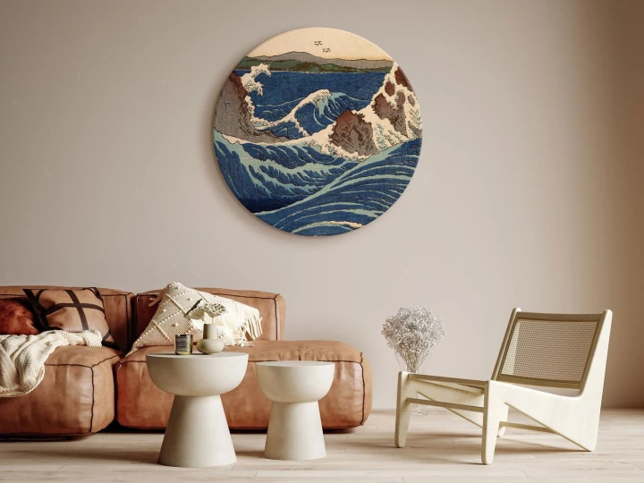 Obraz okrągły - Utagawa Hiroshige – Wir w Naruto