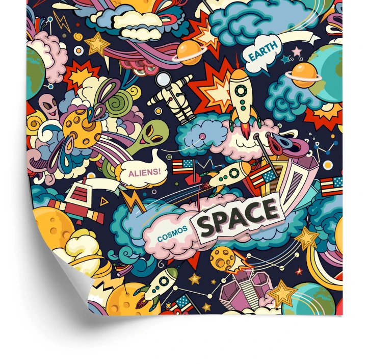 Tapeta Barwny Kosmos