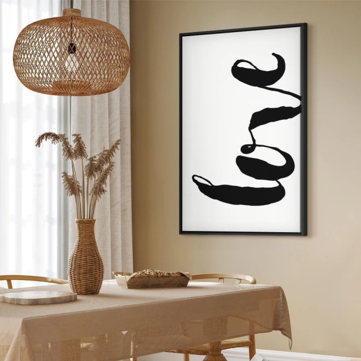 Obraz - Czarne Love (1-częściowy) pionowy
