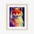 Plakat Beautiful Fine Art Portrait Of Red Fox. Generated By Ai, Is Not Based On Any Original Image, Character Or Person