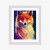 Plakat Beautiful Fine Art Portrait Of Red Fox. Generated By Ai, Is Not Based On Any Original Image, Character Or Person