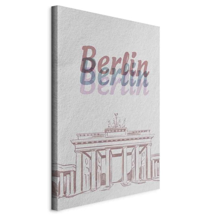 Obraz - Berlin w akwarelach (1-częściowy) pionowy