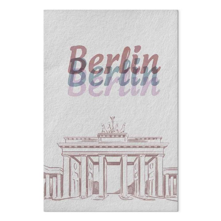 Obraz - Berlin w akwarelach (1-częściowy) pionowy