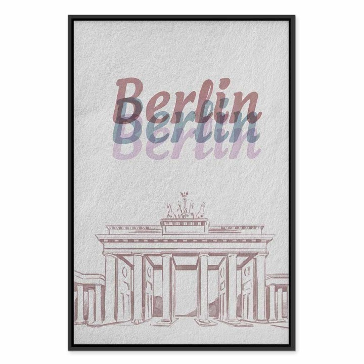 Obraz - Berlin w akwarelach (1-częściowy) pionowy
