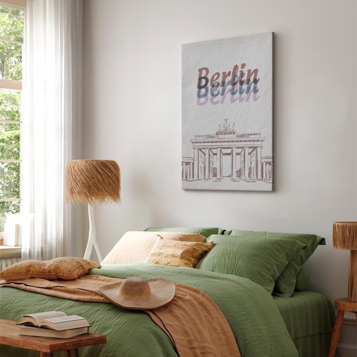 Obraz - Berlin w akwarelach (1-częściowy) pionowy