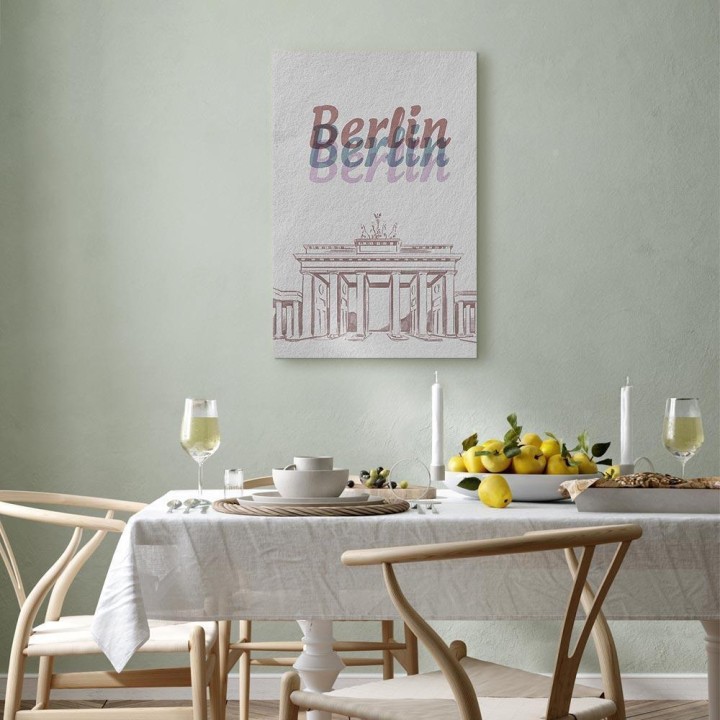 Obraz - Berlin w akwarelach (1-częściowy) pionowy