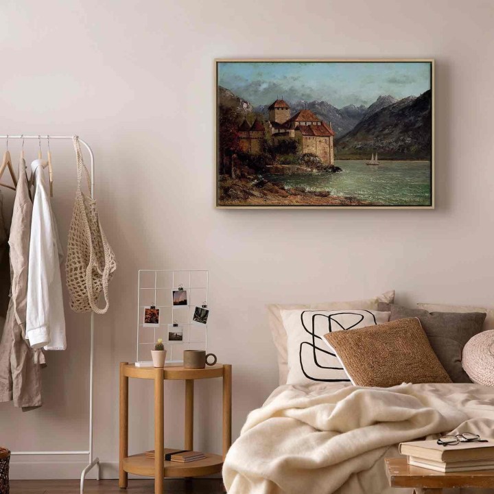 Obraz - Gustave Courbet – Zamek Chillon