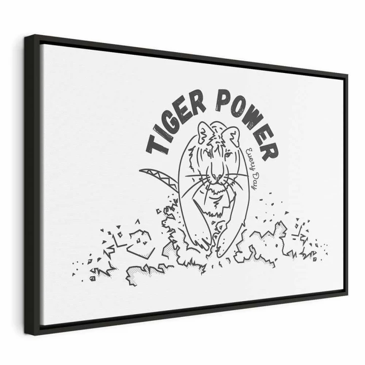Obraz - Tiger power (1-częściowy) szeroki