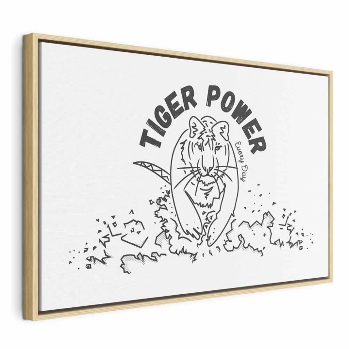 Obraz - Tiger power (1-częściowy) szeroki