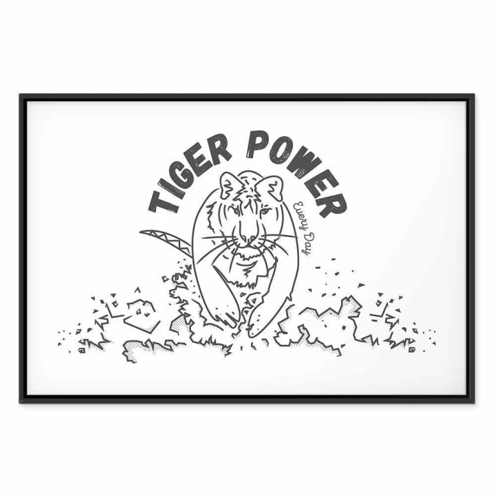 Obraz - Tiger power (1-częściowy) szeroki