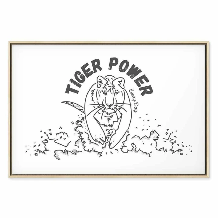 Obraz - Tiger power (1-częściowy) szeroki
