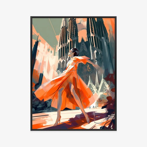 Plakat Taniec W Barcelonie