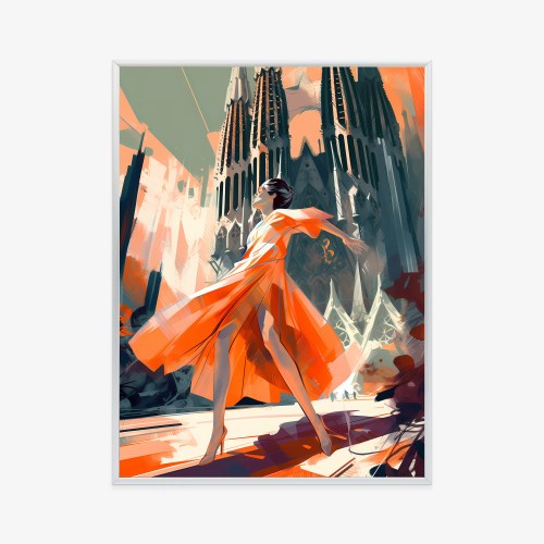 Plakat Taniec W Barcelonie